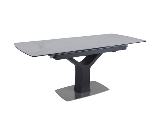 Extendable ceramic table